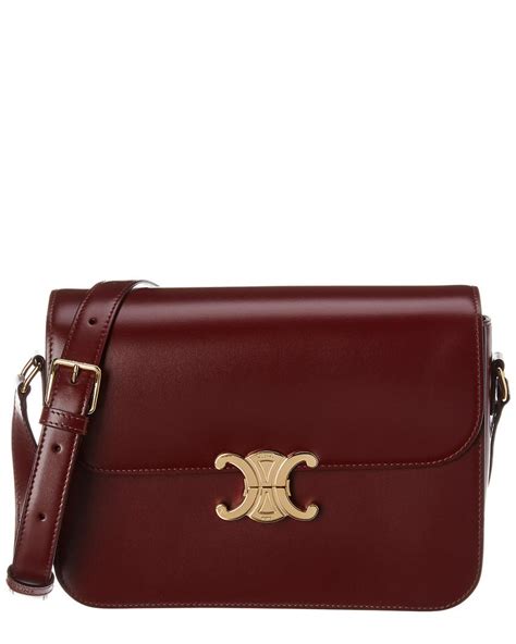 celine triomphe bag red